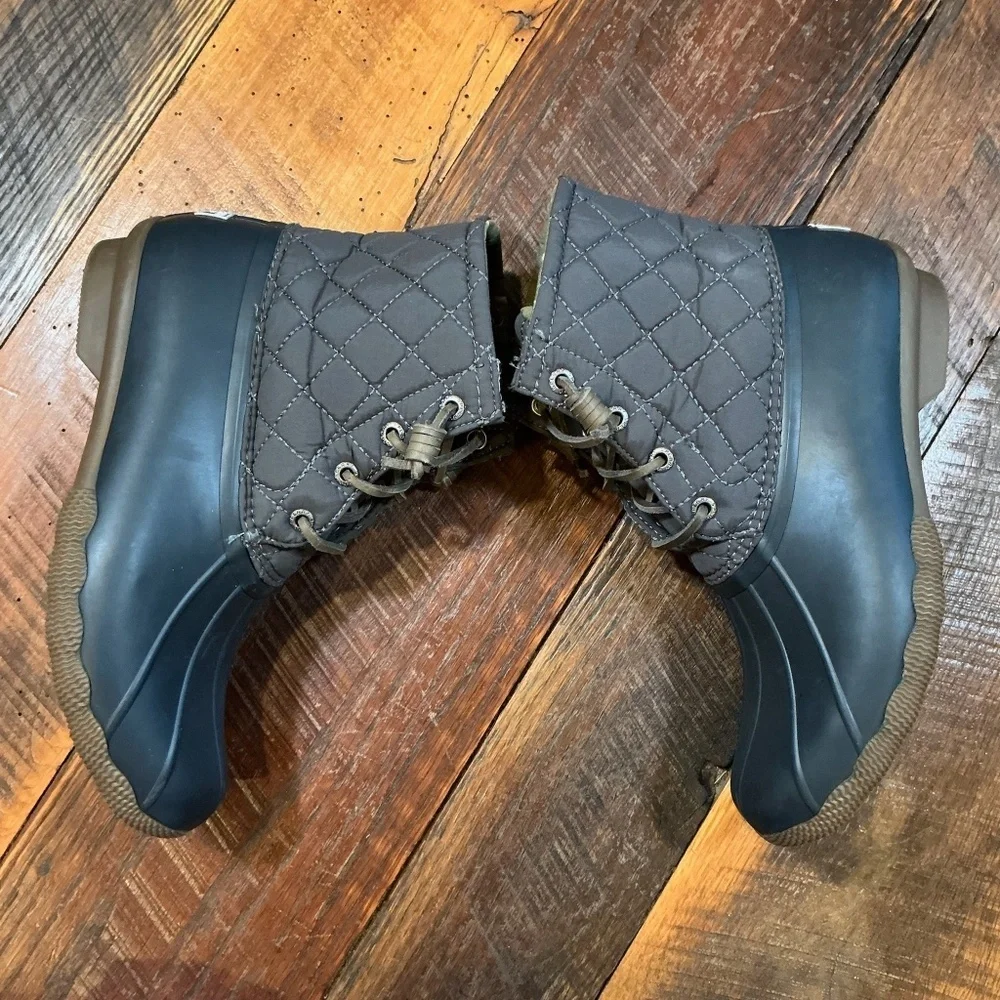 Sperry Women’s Quilted Duck Boots STS93027F Gray Size 7 – Waterproof
